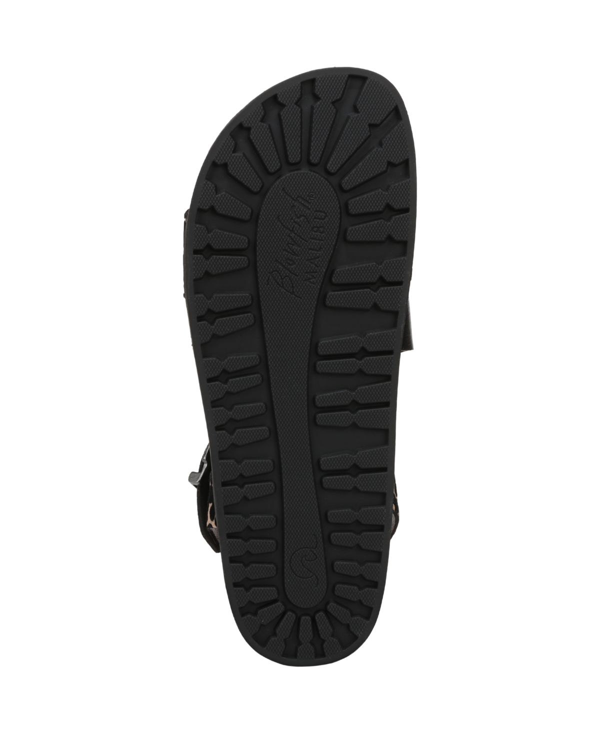 Shop Blowfish Malibu Women's Lance Strappy Open Round Toe Platform Sandals In Black,leopard Faux Leather