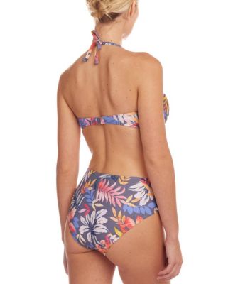 Women's Tropical Mid Rise Bikini Swimsuit Bottom
