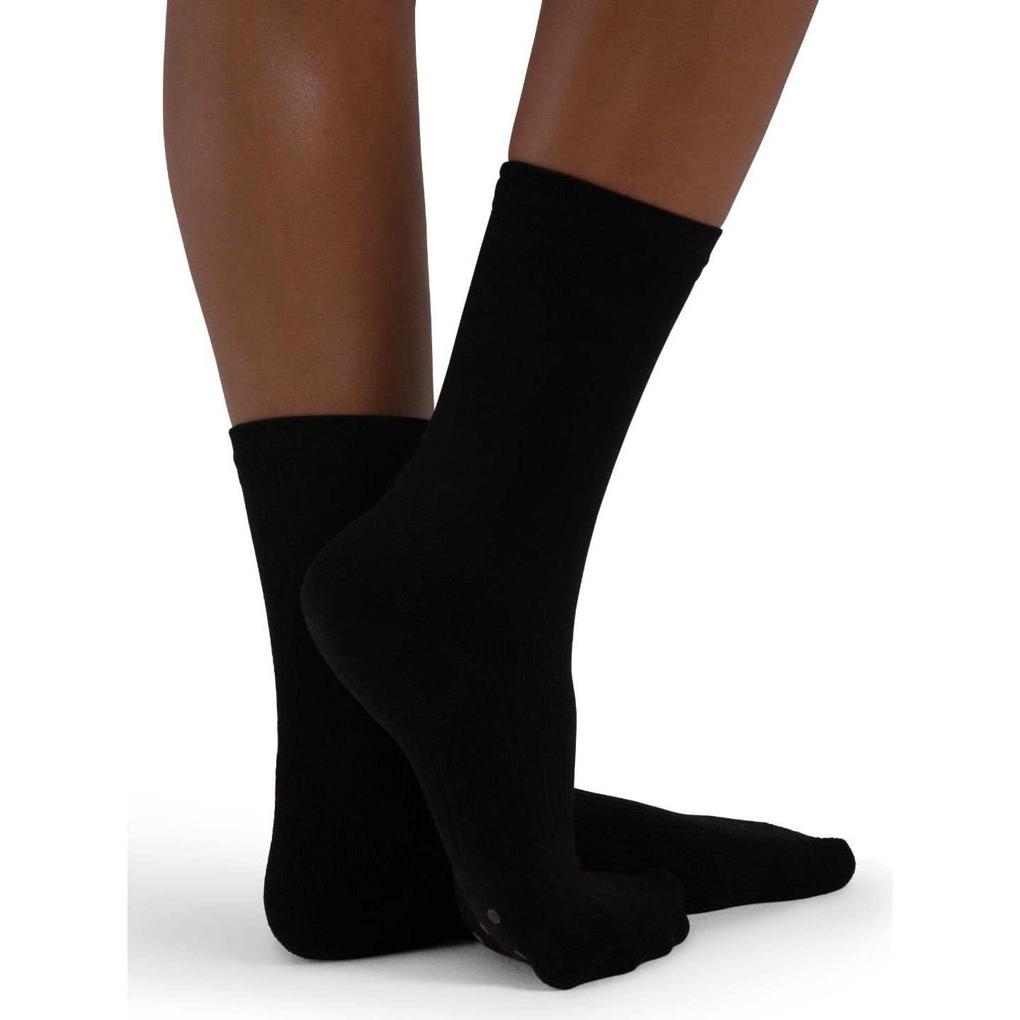 Capezio Women's Lifeknit Calf Length Sox, цвет: Чёрный — фото 4