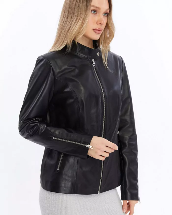 Women's Genuine Leather Jacket - thumbnail 5