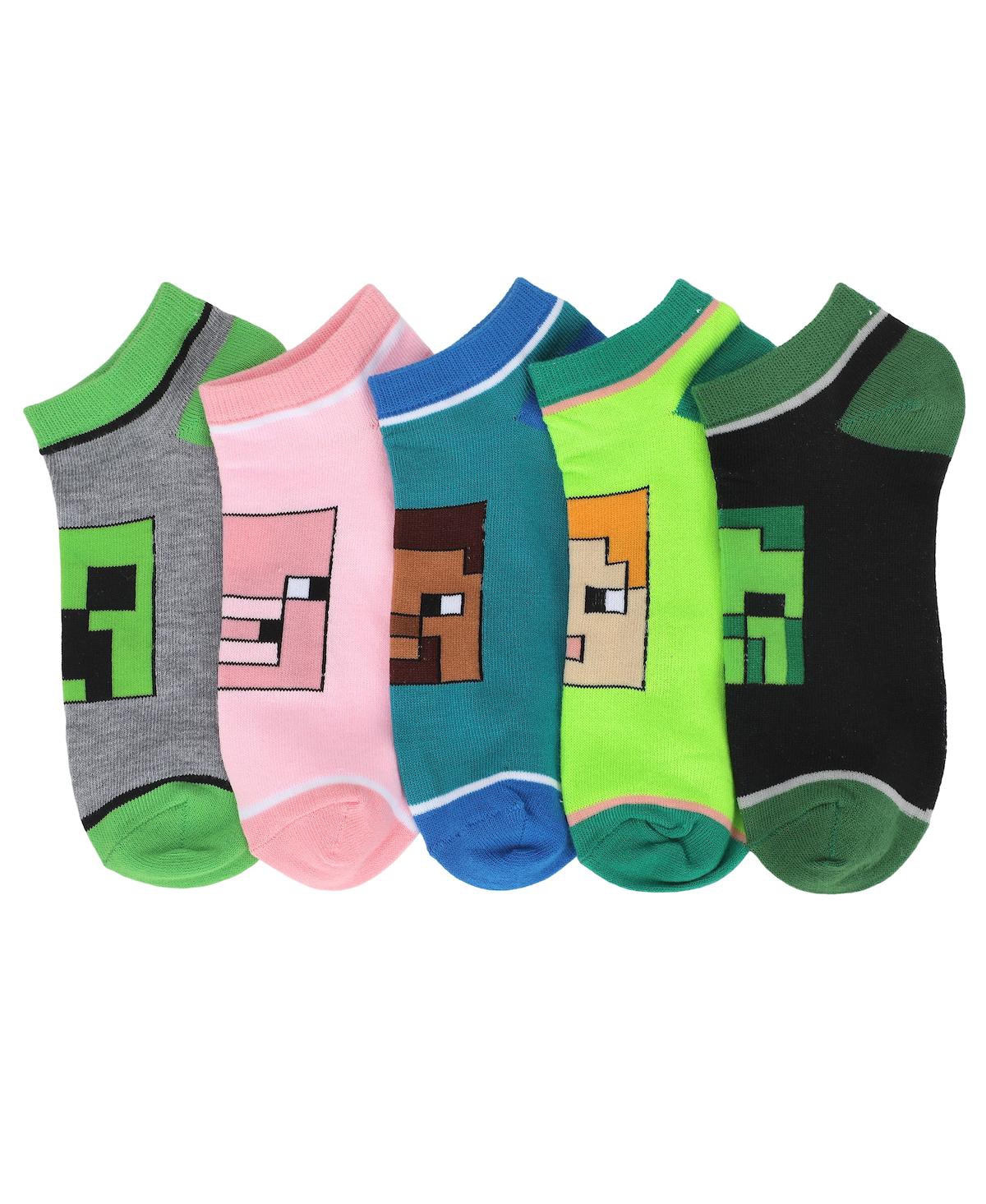Women's Character Heads 5-Pair Ankle Socks - Multicolored