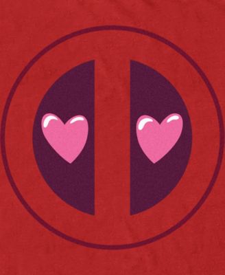 Men's Deadpool Heart Eyes Short Sleeve T-Shirt