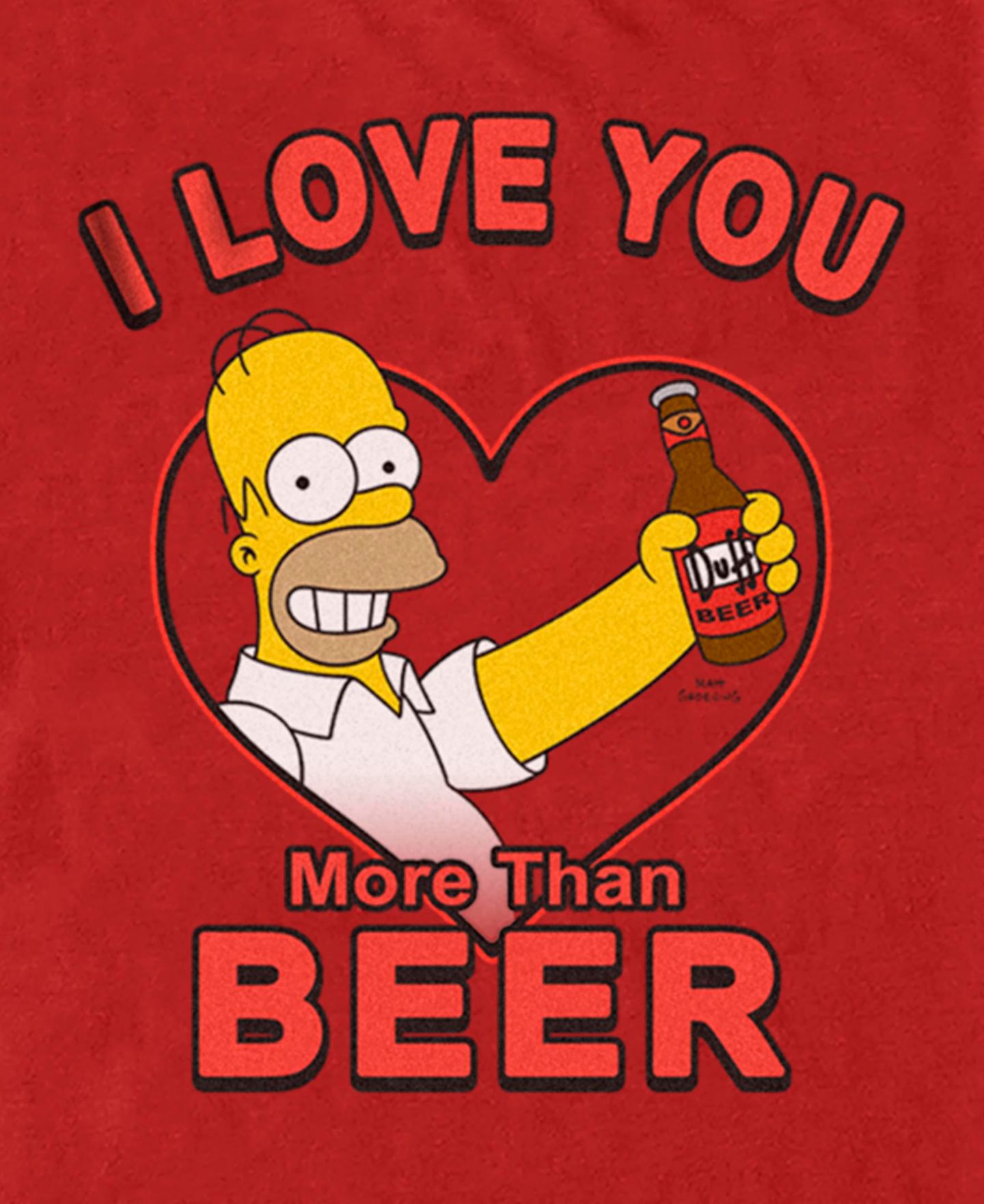 Мужская футболка Fifth Sun The Simpson's Beer Mine Short Sleeve, цвет: Красный — фото 3