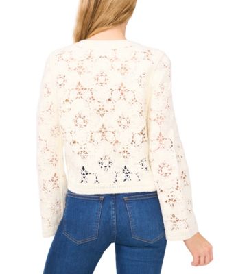 Women's Long Sleeve Embellished Cardigan Sweater