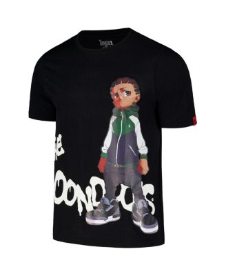Men's Black The Boondocks Riley Graffiti T-Shirt