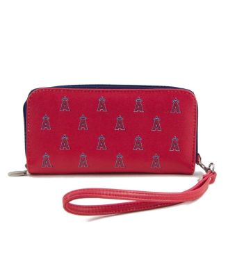 Women's Los Angeles Angels Zip-Around Wristlet Wallet