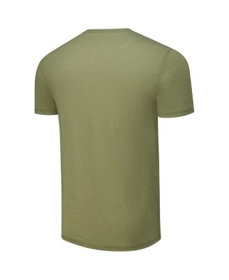 Men's and Women's Olive The Allman Brothers Band Peach Logo Tri-Blend T-Shirt