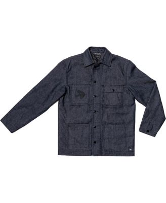 Men's and Women's Navy Minnesota Vikings The Vikings International Collection designed by Leah and Chelsea Full-Snap Denim Jacket