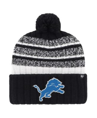 '47 Brand - Men's Black Detroit Lions Tavern Cuffed Knit Hat with Pom
