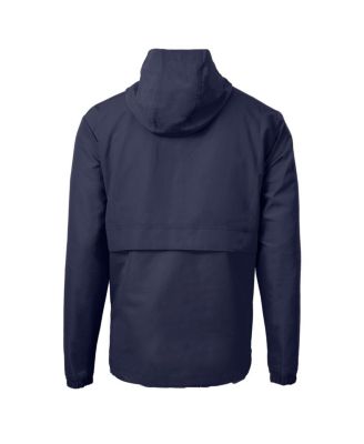 Men's Navy Los Angeles Dodgers Charter Anorak Half-Zip Hoodie Jacket