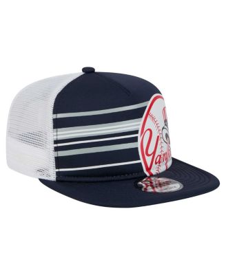 Men's Navy New York Yankees 9FIFTY A-Frame Trucker Snapback Hat