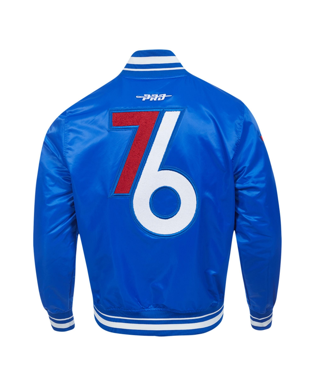 Pro Standard Men's Royal Philadelphia 76ers 2024/25 City Edition Chenille Satin Full-snap Jacket In Multi