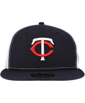 Men's Navy Minnesota Twins Team Color 59FIFTY Trucker Fitted Hat