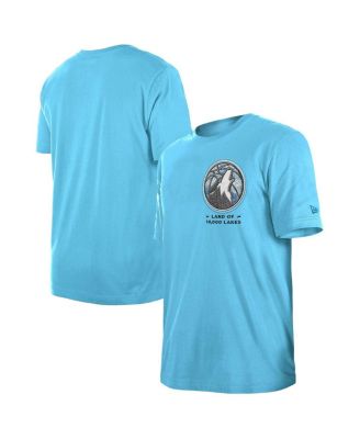 New Era - Men's Blue Minnesota Timberwolves 2024/25 City Edition Chenille Heavyweight T-Shirt