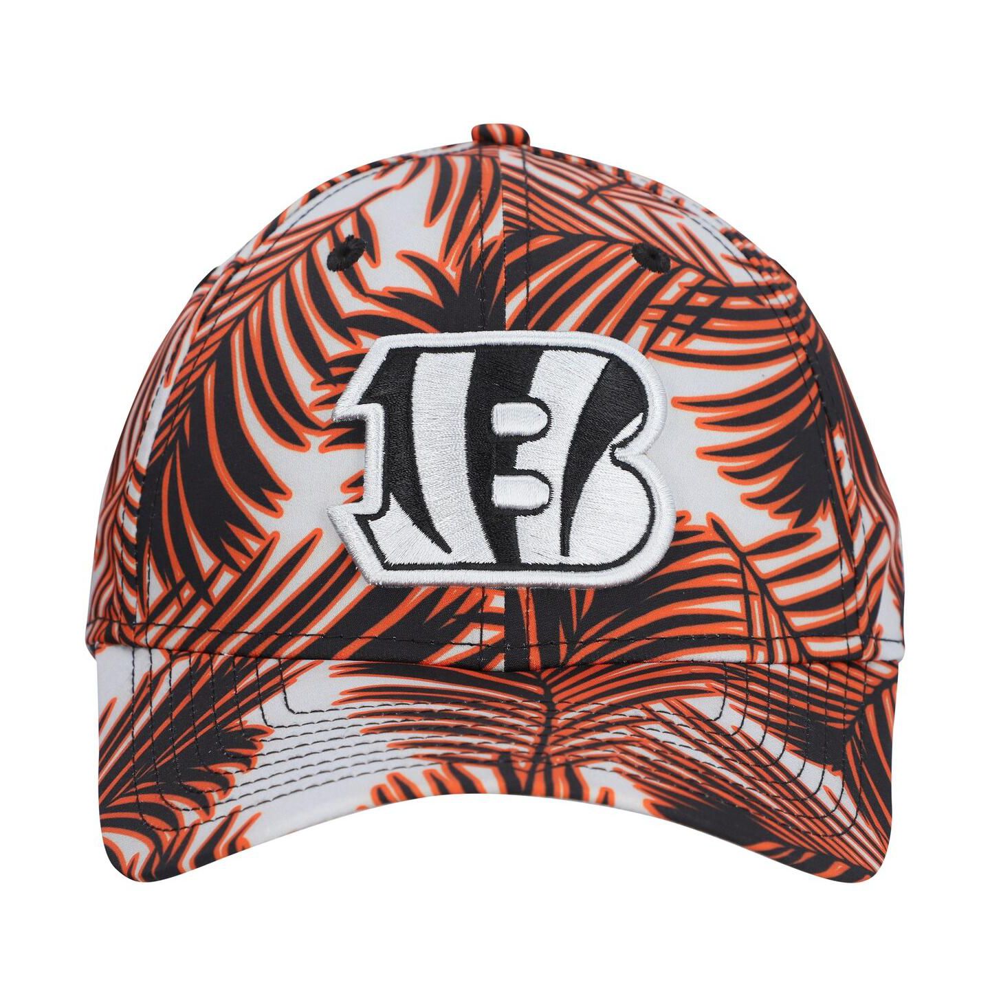 Мужская кепка New Era Gray Cincinnati Bengals Palms 39THIRTY Flex Hat — фото 4