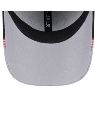 Men's Gray/Black Chicago Bulls Active Trim 39THIRTY Flex Hat