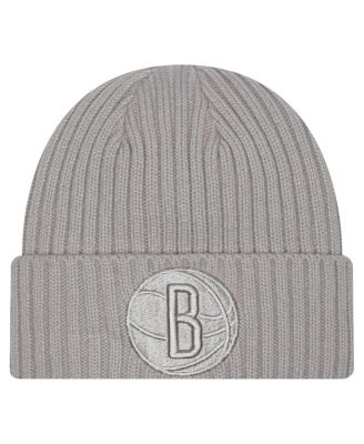 New Era - Men's Gray Brooklyn Nets Color Pack Cuffed Knit Hat