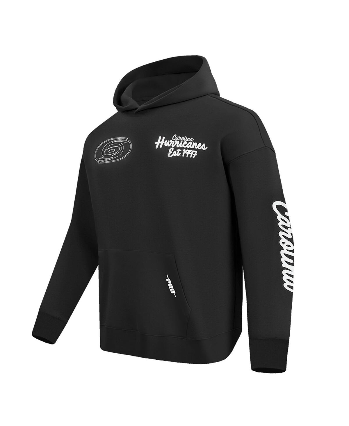 Pro Standard Men's Black Carolina Hurricanes Paint The City Pullover Hoodie In Black