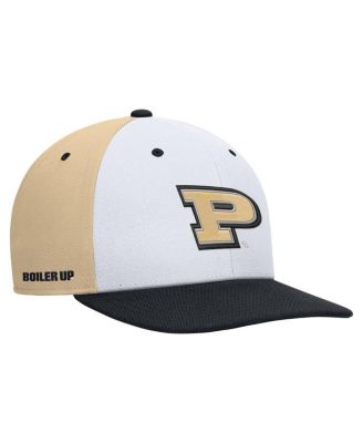 Nike - Men's White/Gold Purdue Boilermakers Pro Performance Snapback Hat
