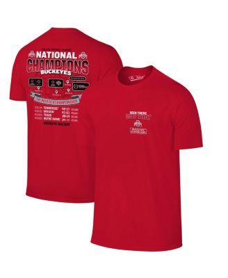 The Victory - Men's Scarlet Ohio State Buckeyes College Football Playoff 2024 National Champions Tour T-Shirt