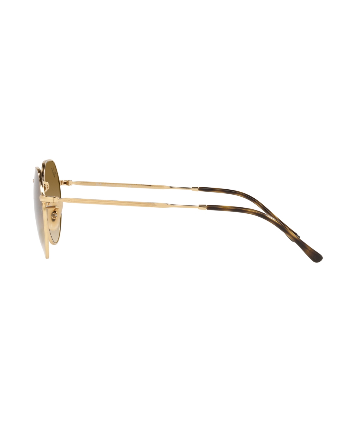 Ray Ban Jack Sunglasses Gold Frame Brown Lenses 53-20 In Arista Gold