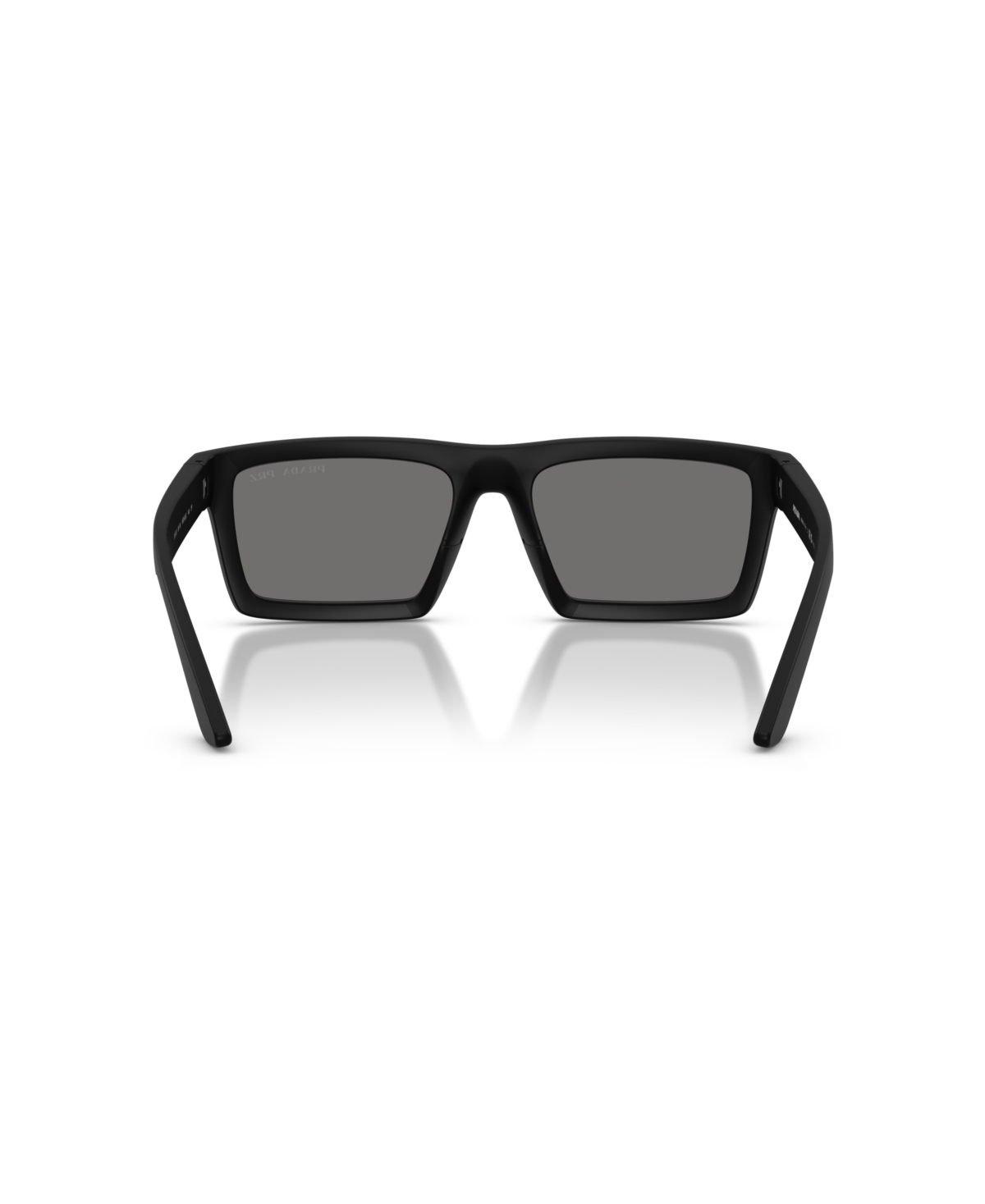 Prada Linea Rossa Rectangle-frame Sunglasses In Matte Black