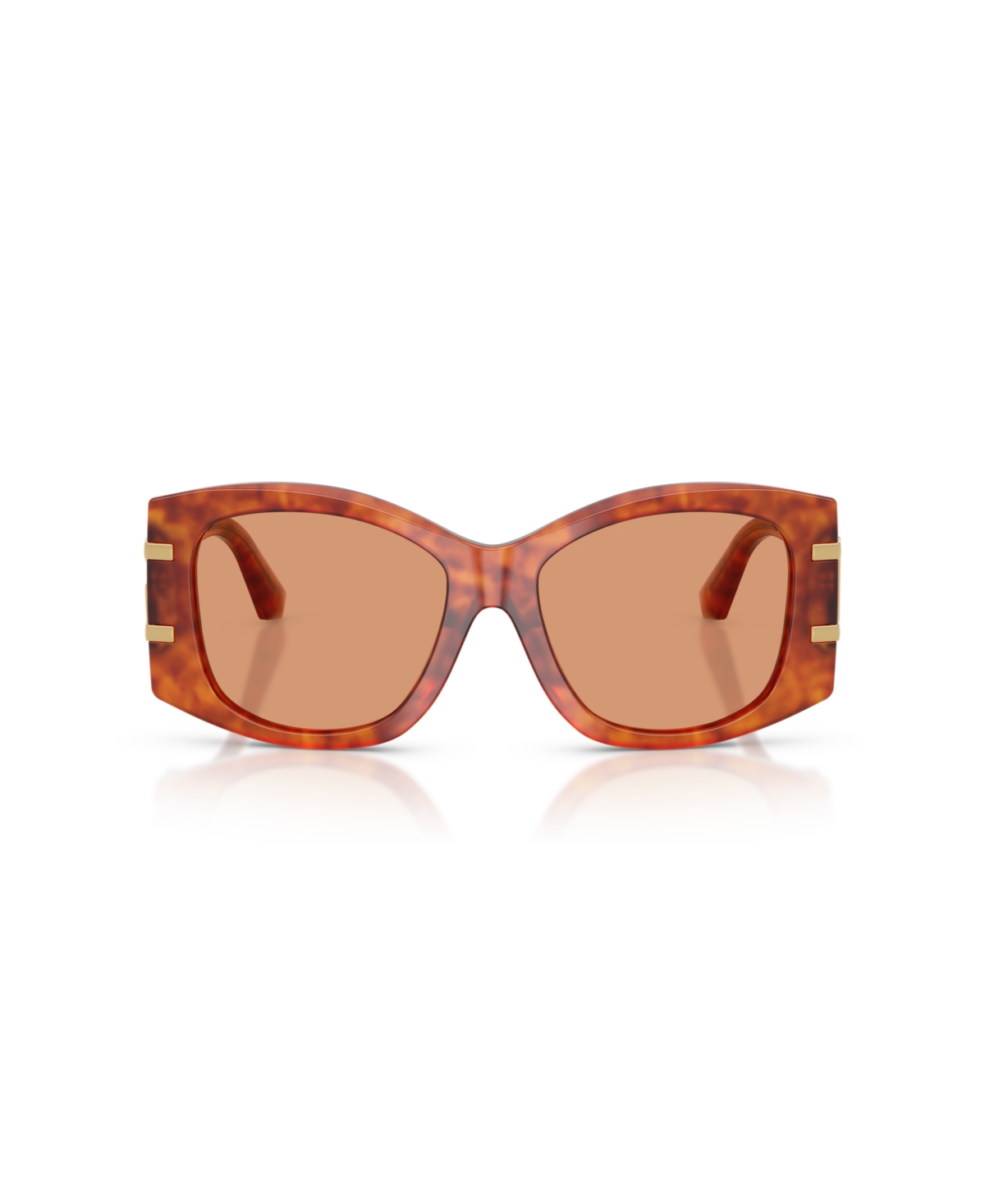 Dolce & Gabbana Womens Brown Dg4501 Butterfly-frame Acetate Sunglasses In Camel Havana