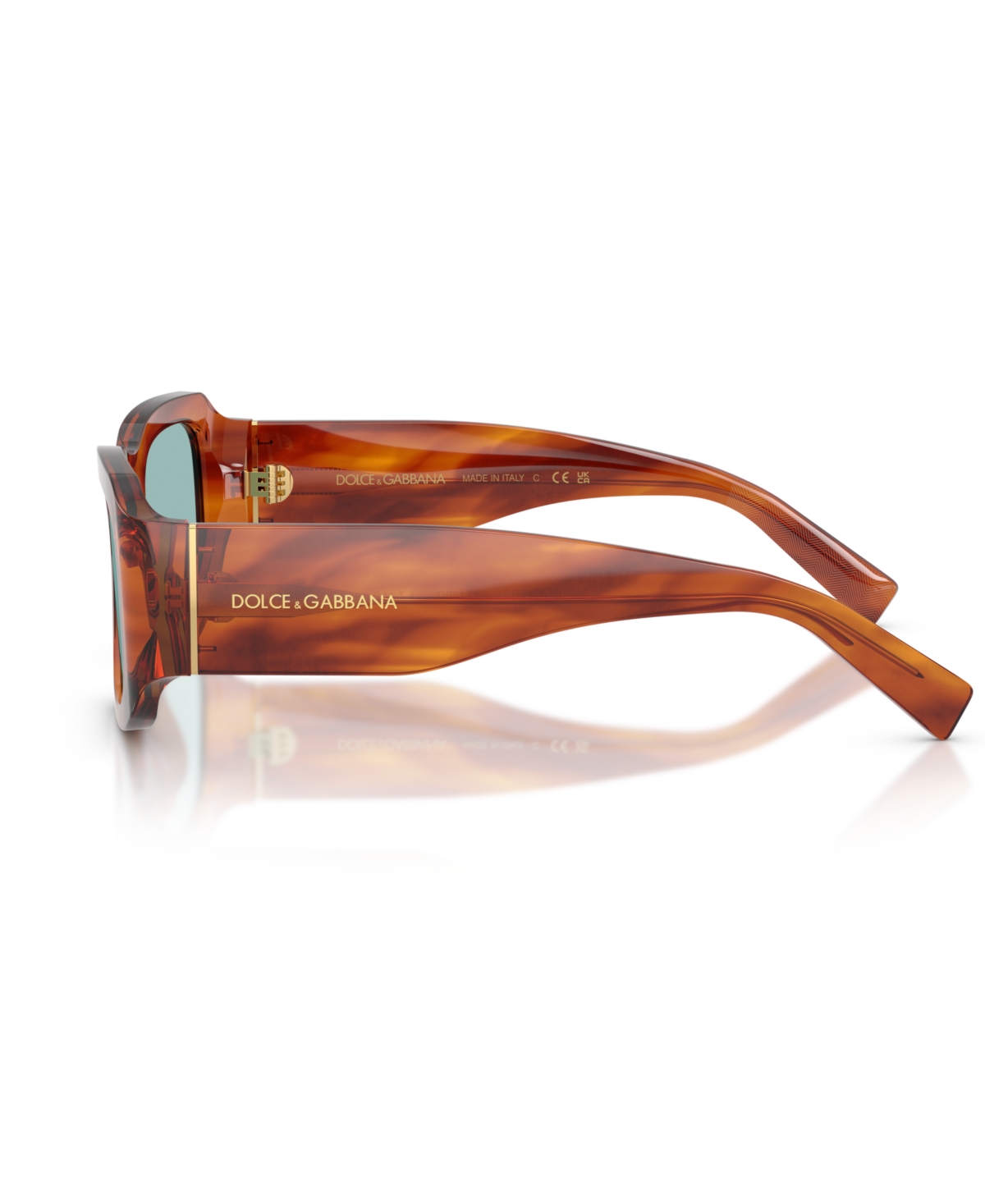 Dolce & Gabbana Men's Large Sunglasses, Dg4503 In Striped Ginger