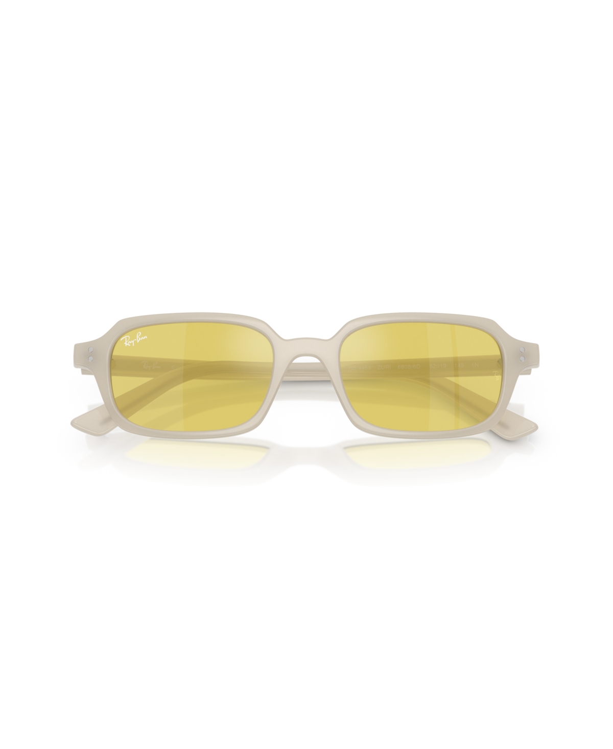 Shop Ray Ban Unisex Zuri Polarized Sunglasses, Rb4455 In Cloudy Warm White