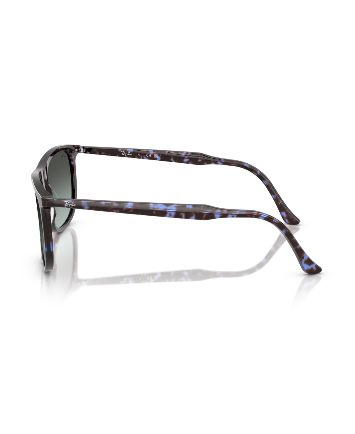 Ray Ban Rb2216 Sonnenbrillen Havana Blue Turtle Fassung Blau Glas 58-18 In Havana Blue Turtle
