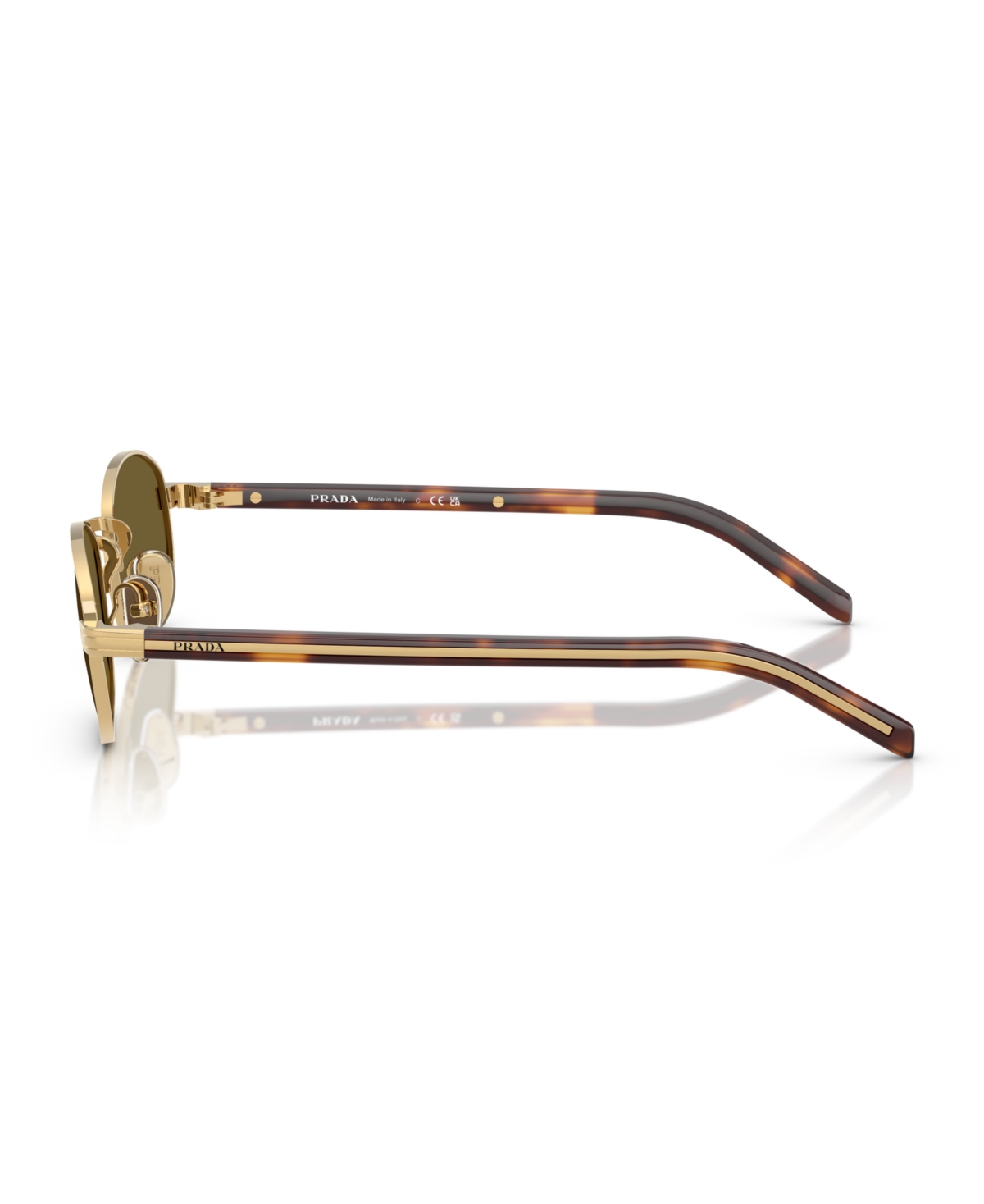 Prada Woman Sunglasses Pr B53s In Gold