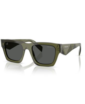 PRADA ノースリーブポロシャツ カーキ×ブラック　S Prada Men's Large Sunglasses, PR A06S - Macy's