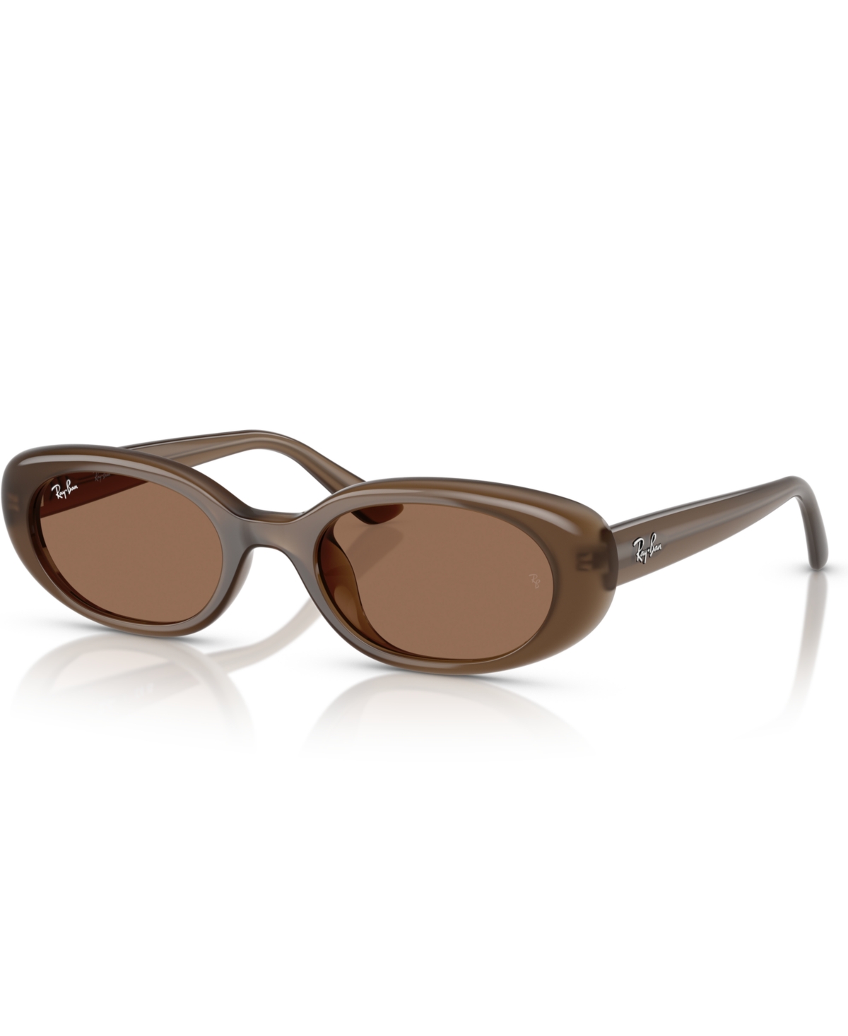 Ray Ban Rb4441d Bio-based Sunglasses Opal Brown Frame Brown Lenses 53-21 In Opal Brown