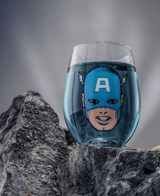 Marvel Heroes Stemless Drinking Glasses, Set of 4