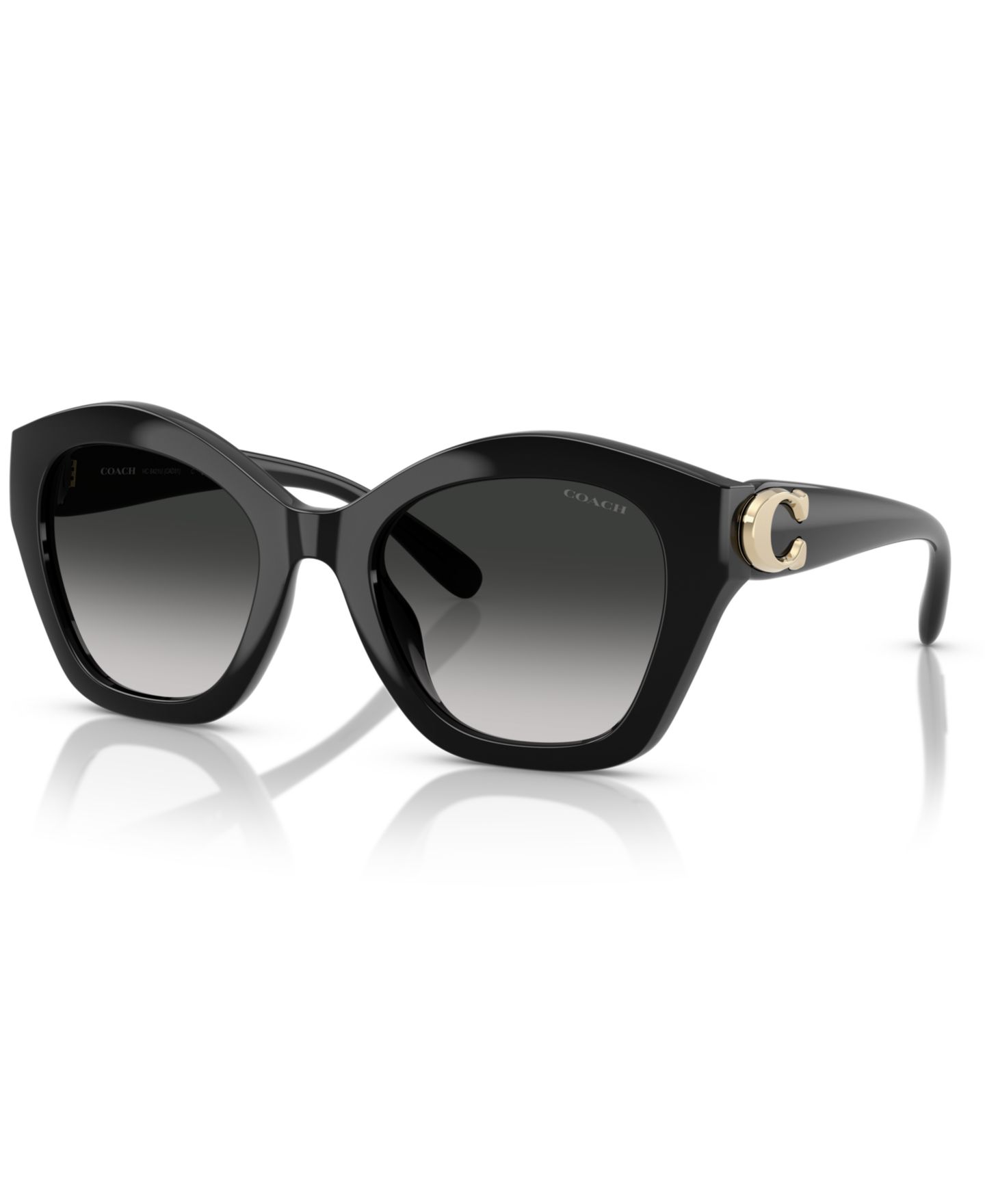 Женские солнцезащитные очки COACH Large Sunglasses, CAD31 HC8421U, цвет: Чёрный — фото 1