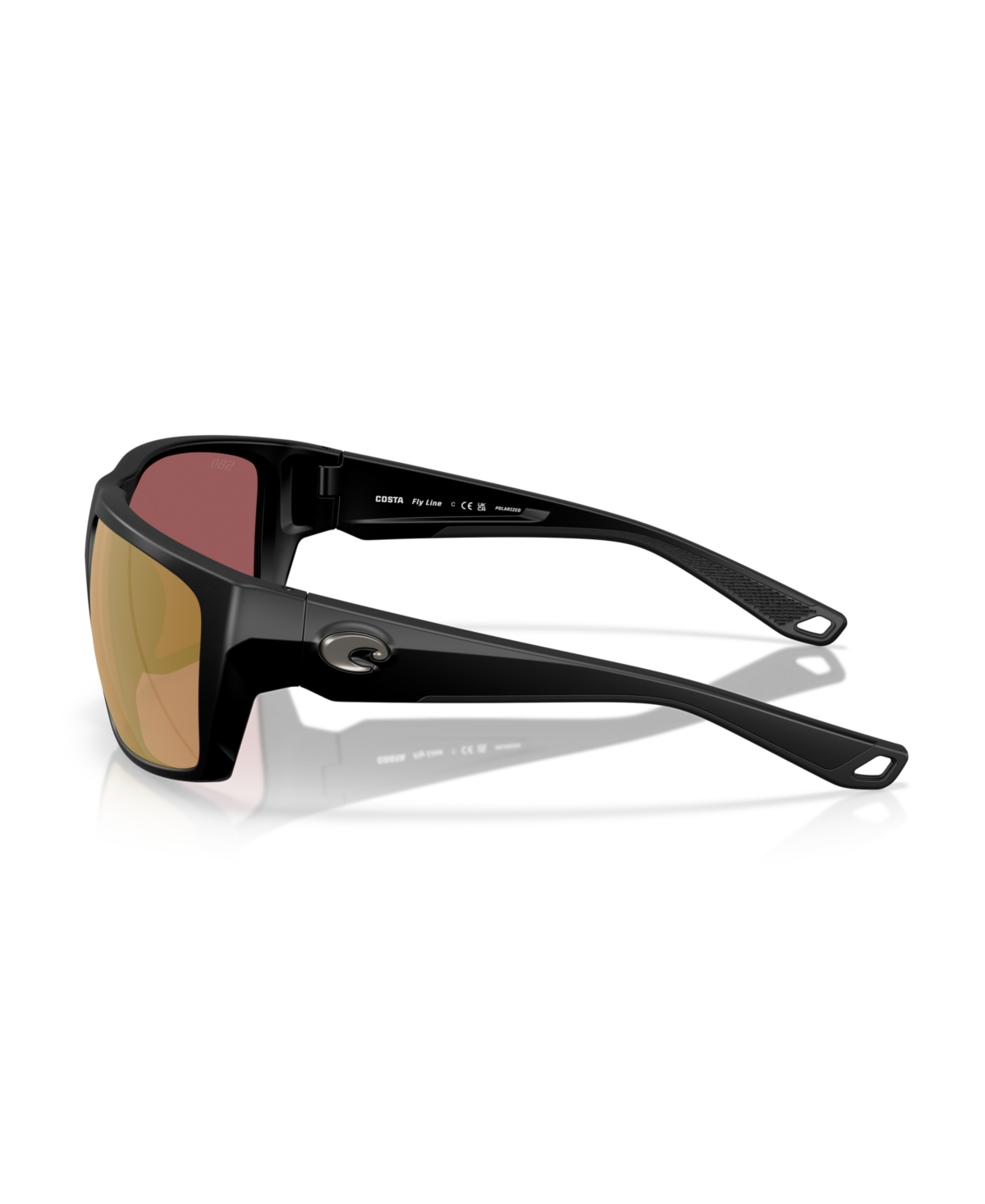 Costa Del Mar Men's Fly Line Polarized Sunglasses, 6s9129 In Matte Black