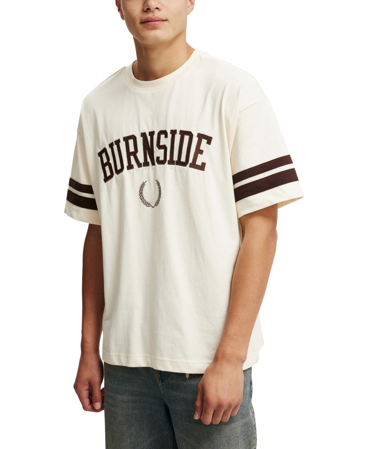 COTTON ON MEN'S BOX FIT COLLEGE T-SHIRT 