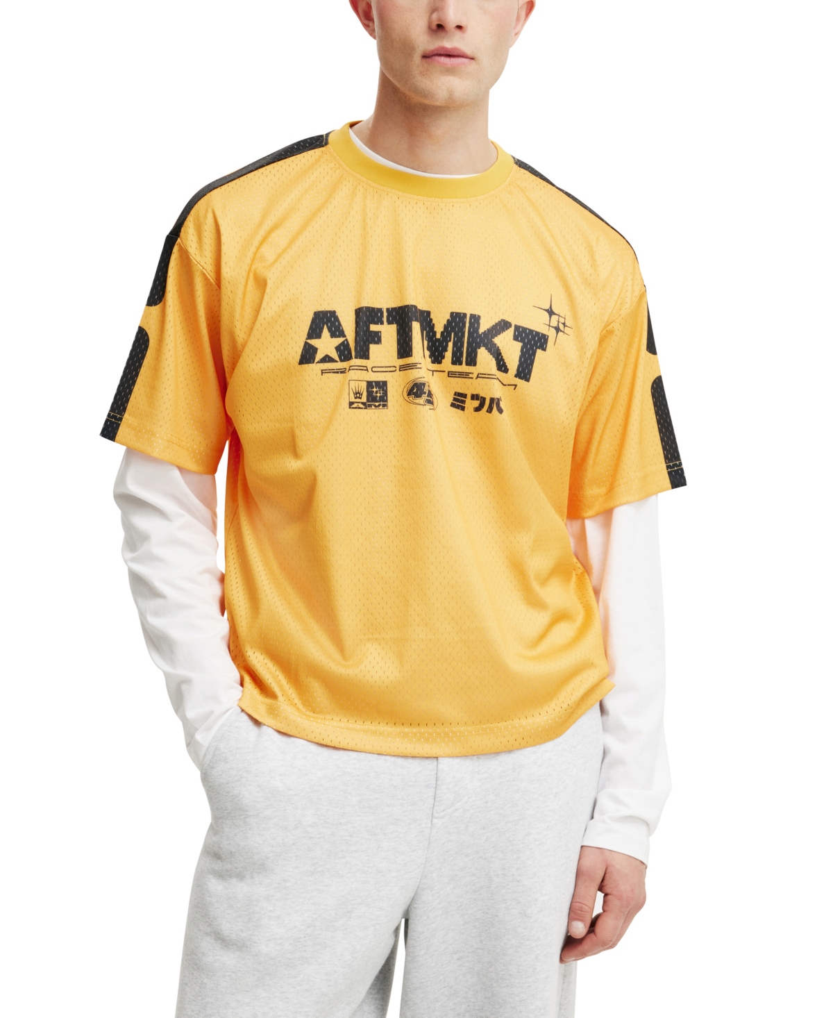 Shop Cotton On Men's Football Jersey In Safety Yellow