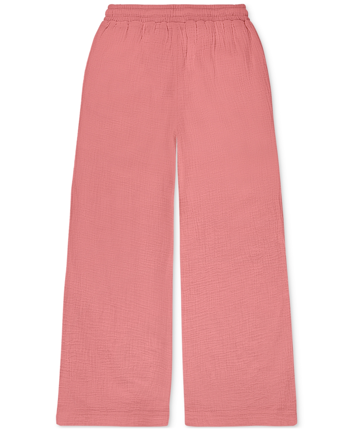 HURLEY BIG GIRLS COTTON CRINKLE GAUZE WOVEN BEACH PANTS 