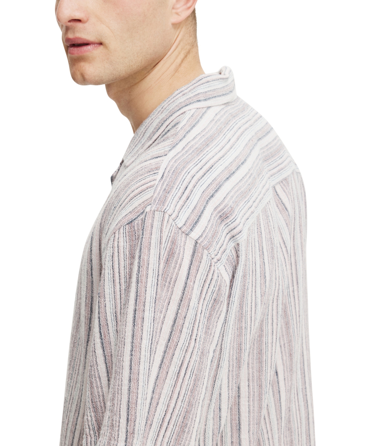 Shop Cotton On Men's Box Fit Short Sleeve Shirt In Pink Multi Stripe
