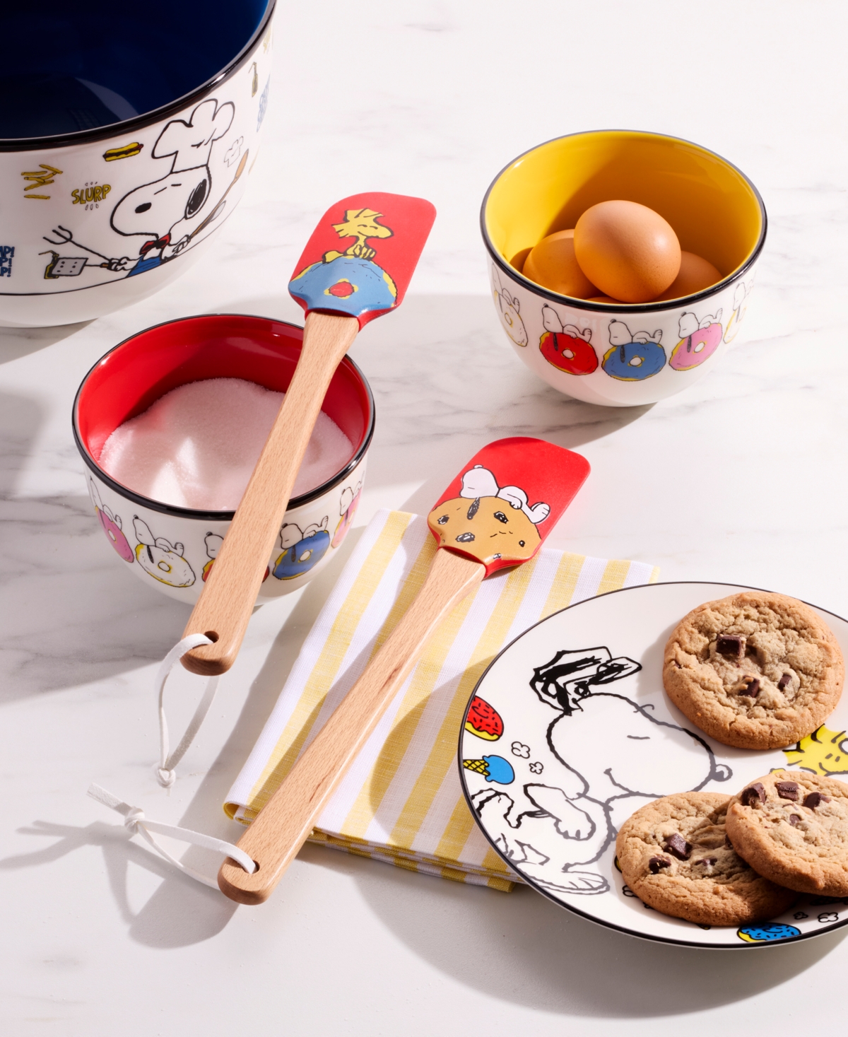 Lenox Chef Snoopy Spatulas, Set Of 2, Red In Red