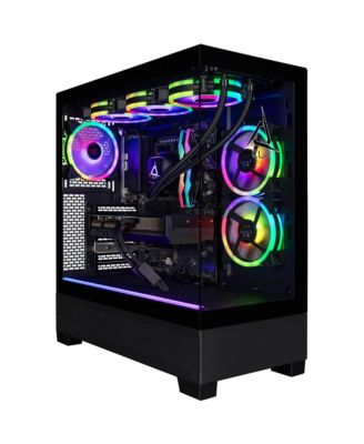 SET Liquid Cooled Gaming Desktop Computer, AMD Ryzen 7 9800X3D 4.7GHz, 32GB RAM, 2TB SSD, NVIDIA GeForce RTX 5080 16GB, Windows 11 Home, Black