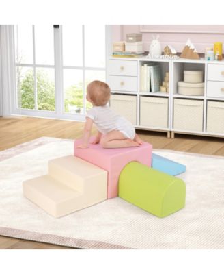 Kids Climb and Crawl Foam Play Set Soft Blocks for Indoor Play
