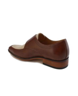 Men's Moc Toe Monk Strap Two-Tone Loafer