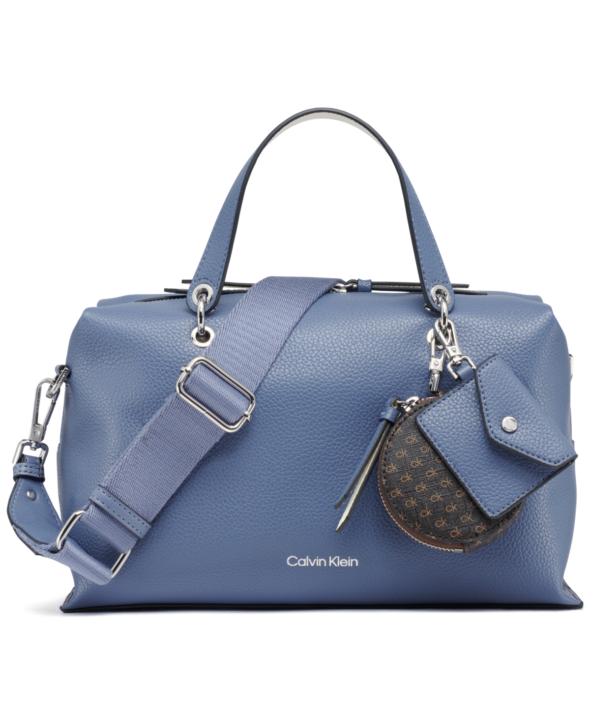 CALVIN KLEIN CALI SATCHEL WITH WEB STRAP 