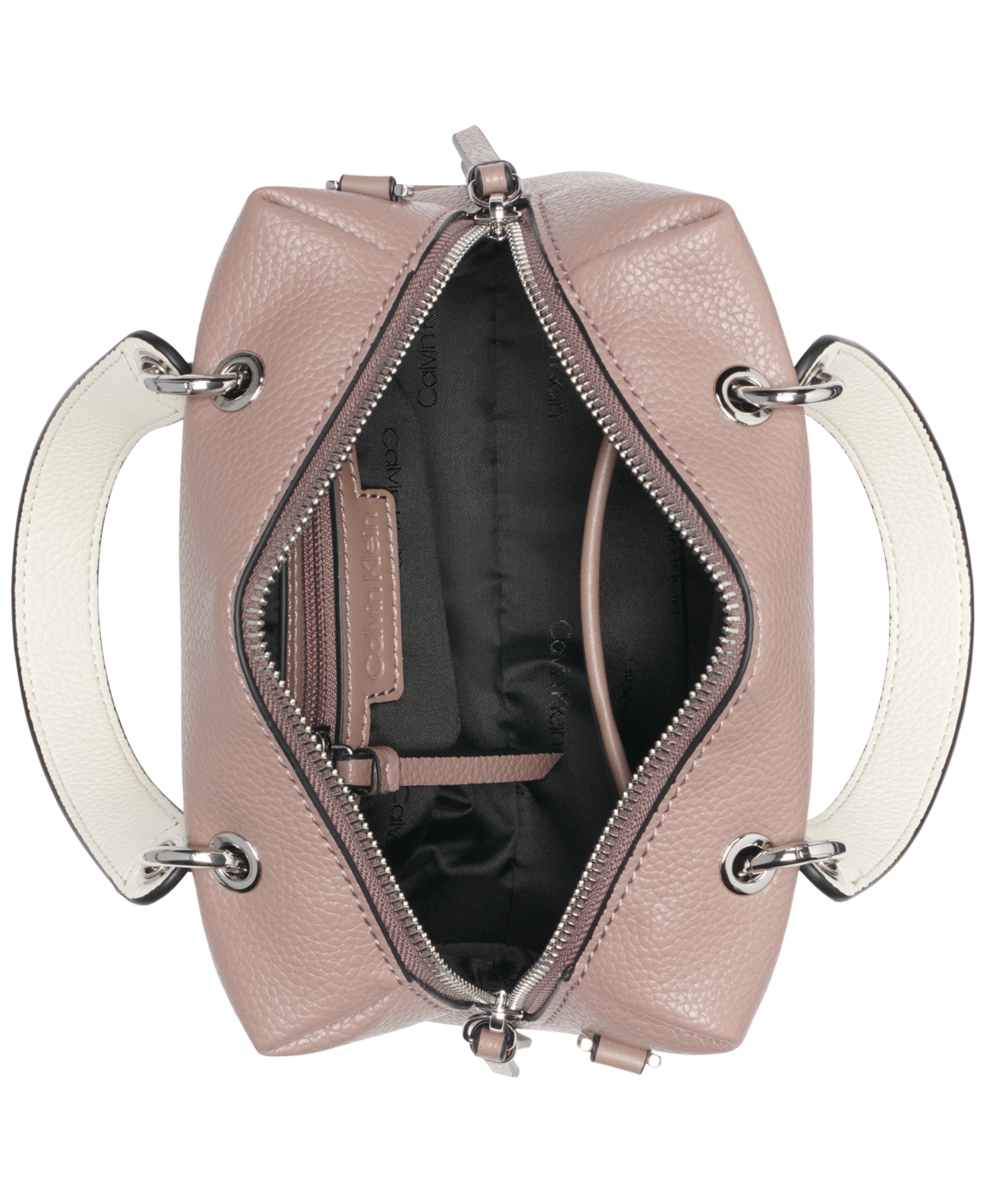 Calvin Klein Cali Small Crossbody Bag In Cocoa,cherub White