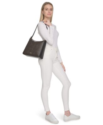 Mandy Mini Signature Top Zipper Shoulder Bag