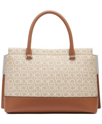 Bianca Signature Triple Compartment Convertible Satchel