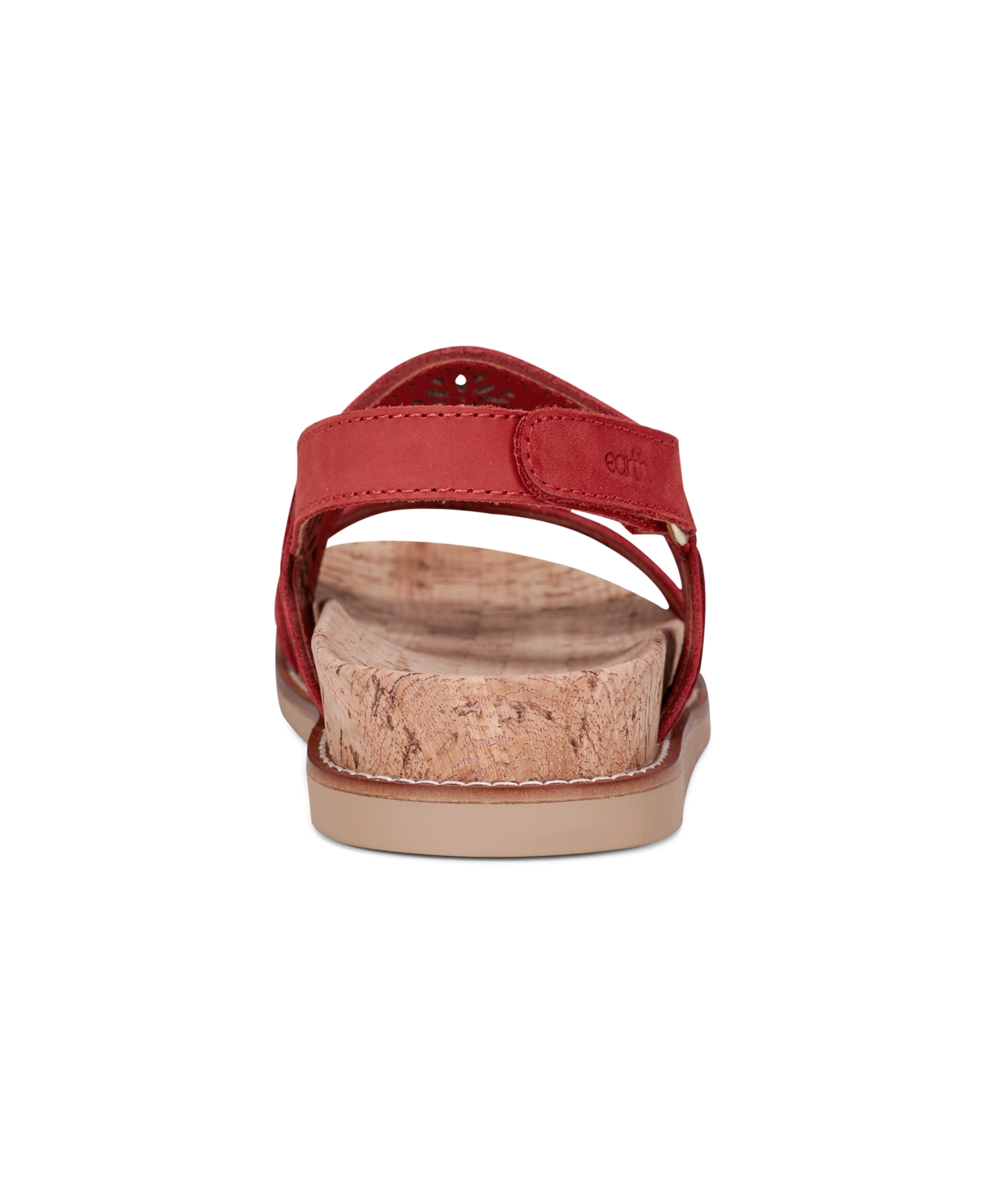 Shop Earth Women's Ferne Strappy Slingback Casual Flat Sandals In Red Nubuck