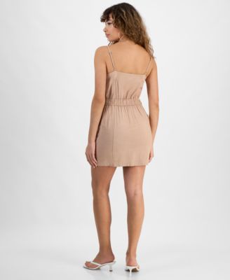 Women's Sleeveless Zip-Front Mini Dress, Exclusively at Macy's